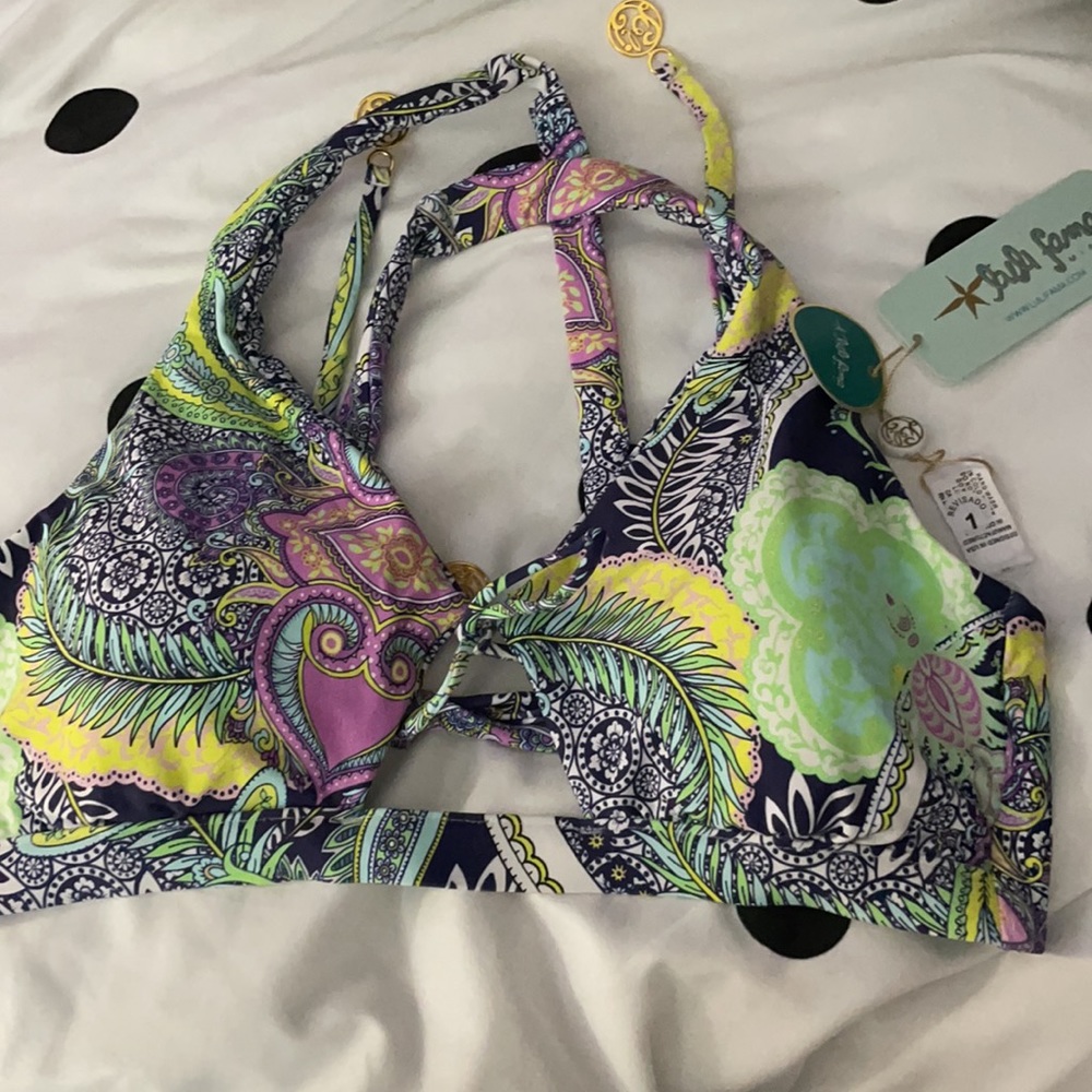 NWT**Luli Fama 3 pc Matching Set- coverup and bikini - Picture 11 of 13